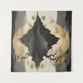 Tenture Misty Mountain Black & Gold (Devant (Horizontal))