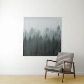 Tenture Misty Mountain Forest Brouillard d'automne (En situation)