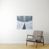Tenture Misty Winter Forest Tapestry (En situation (horizontale))