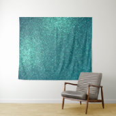 Tenture Mitter Chic Elegant Teal Blue Sparkly (En situation (horizontale))