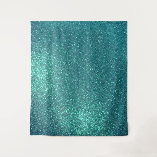 Tenture Mitter Chic Elegant Teal Blue Sparkly (Devant)