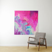 Tenture Mixed paint background (En situation (horizontale))