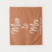 Tenture Mlle à Mme Banner Terracotta Fête des mariées Prop (Devant)