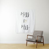 Tenture Mlle à Mme Fête des mariées toile de fond (En situation)