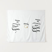 Tenture Mlle à Mme Fête des mariées toile de fond (Devant (Horizontal))