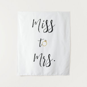Tenture Mlle à Mme Fête des mariées toile de fond
