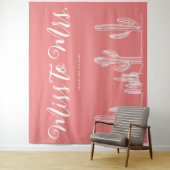 Tenture Mlle à Mme Modern Boho Cactus Red Bachelorette (En situation)