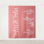 Tenture Mlle à Mme Modern Boho Cactus Red Bachelorette (Devant)