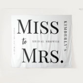 Tenture Mlle à Mme moderne nuptiale douche photo arrière-p (Devant (Horizontal))
