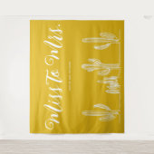 Tenture Mlle à Mme Mustard Cowgirl Cactus Bachelorette (Devant)