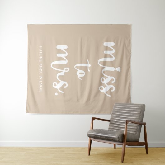 Tenture Mlle à Mme Nom Fête des mariées Photo Contexte (En situation (horizontale))