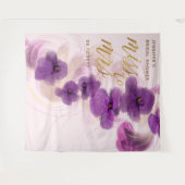 Tenture Mlle Elegant Purple Orchid Bridal Contexte (Devant (Horizontal))