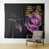 Tenture Mlle Mme Moody Purple Rose Dark Bridal Contexte (En situation (horizontale))