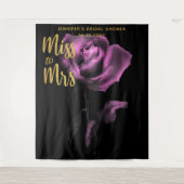 Tenture Mlle Mme Moody Purple Rose Dark Bridal Contexte (Devant)