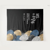 Tenture Mme à Mme Balloons Fête des mariées noire Contexte (Devant (Horizontal))