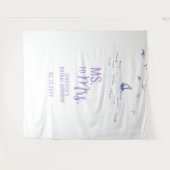 Tenture Mme à Mme Beach Boat Waves Blue Bridal Contexte (Devant (Horizontal))