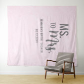 Tenture Mme à Mme Modern Pink Blush Fête des mariées Conte (En situation (horizontale))