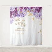 Tenture Mme Floral Arch Butterfly White Bridal Contexte (Devant)