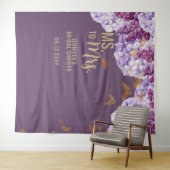 Tenture Mme Floral Butterfly Lavender (En situation (horizontale))