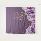 Tenture Mme Floral Butterfly Lavender (Devant (Horizontal))