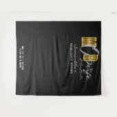 Tenture Mob Wife Martini Black Bachelorette Party Contexte (Devant (Horizontal))