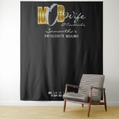 Tenture Mob Wife Martini Black Bachelorette Party Contexte (En situation)