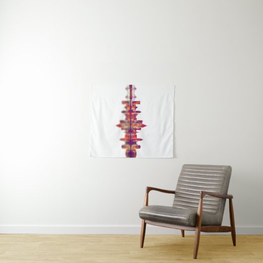 Tenture Mobile Alabama Skyline (En situation (horizontale))