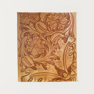 Tenture Mode cow-boy marron rustique cuir occidental