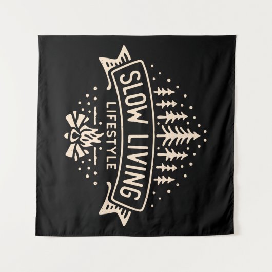 Tenture Mode de vie lent (Devant (Horizontal))