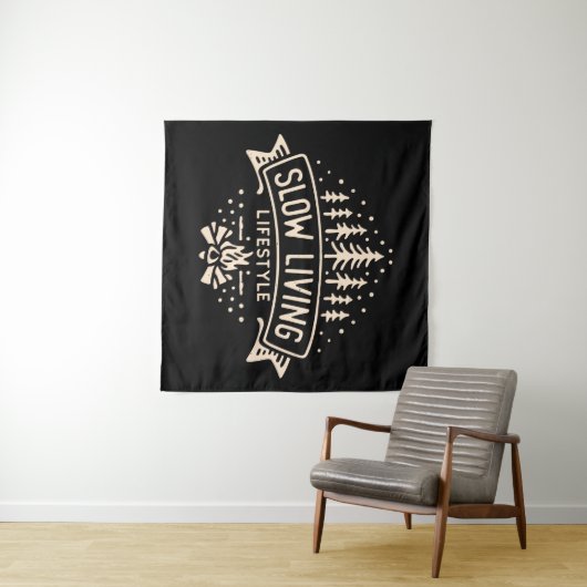 Tenture Mode de vie lent (En situation (horizontale))