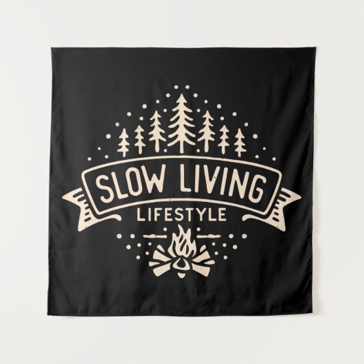 Tenture Mode de vie lent (Devant)