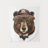 Tenture Mode d'ours d'aquarelle (Devant)