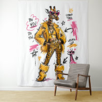 Mode Girafe Debout Fièrement Art Streetwear