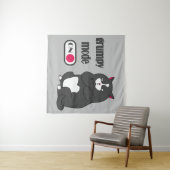 Tenture Mode grumeux sur drôle de gros chat (En situation (horizontale))