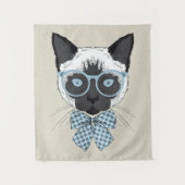 Tenture Mode Smart de chat siamois (Devant)