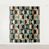 Tenture Modèle abstrait géométrique moderne du milieu du s (Devant)