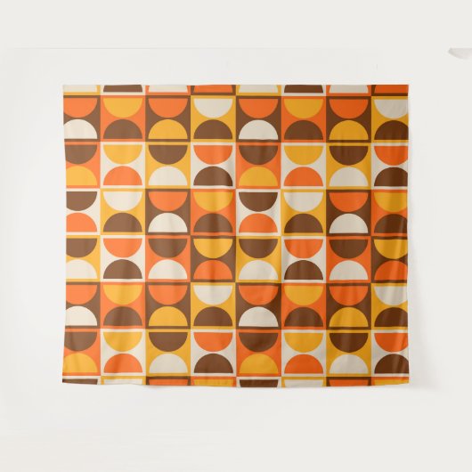 Tenture Modèle abstrait géométrique moderne du milieu du s (Devant (Horizontal))