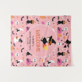 Tenture Modèle de bienvenue à la fête de Pasteloween Hallo (Devant (Horizontal))