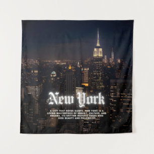 Tenture Modèle de l'affiche Skyline de New York