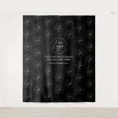 Tenture Modèle de logo d'entreprise noir et blanc (Devant)