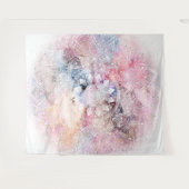 Tenture Modèle de mandala blanc blanc Whimsical (Devant (Horizontal))