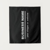 Tenture Modèle de nom commercial moderne en gras | B&W (Devant)