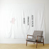 Tenture Modèle de photobooth avec toile de fond vierge (En situation (horizontale))