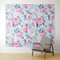 Modèle de roses roses shabby chic