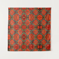 Modèle de tapis Oriental en bleu&orangeTapisserie