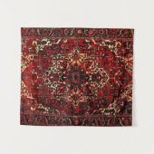 Tenture Modèle de tapis oriental en rouge foncé (Devant (Horizontal))