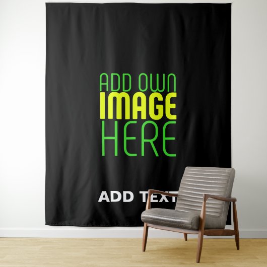 TENTURE MODÈLE DE TEXTE D'IMAGE NOIRE SIMPLE ET MODERNE (En situation)