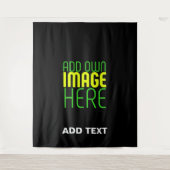 TENTURE MODÈLE DE TEXTE D'IMAGE NOIRE SIMPLE ET MODERNE (Devant)