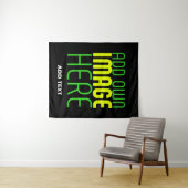 TENTURE MODÈLE DE TEXTE D'IMAGE NOIRE SIMPLE ET MODERNE (En situation (horizontale))