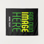 TENTURE MODÈLE DE TEXTE D'IMAGE NOIRE SIMPLE ET MODERNE (Devant (Horizontal))